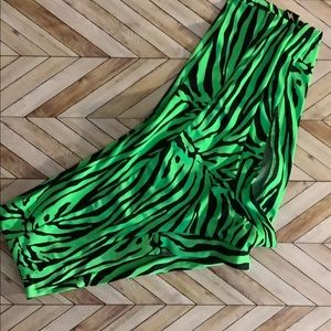 Cleo the Hurricane size Large neon zebra essential hot pants